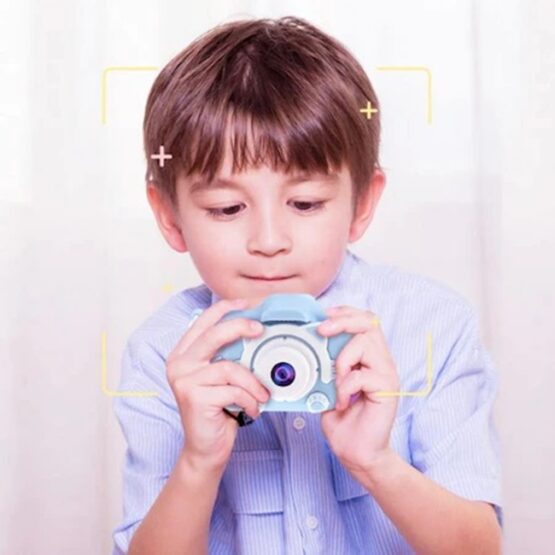 Aparat foto pentru copii cu SD card 16 GB, Albastru Aparat foto pentru copii cu SD card 16 GB, Albastru