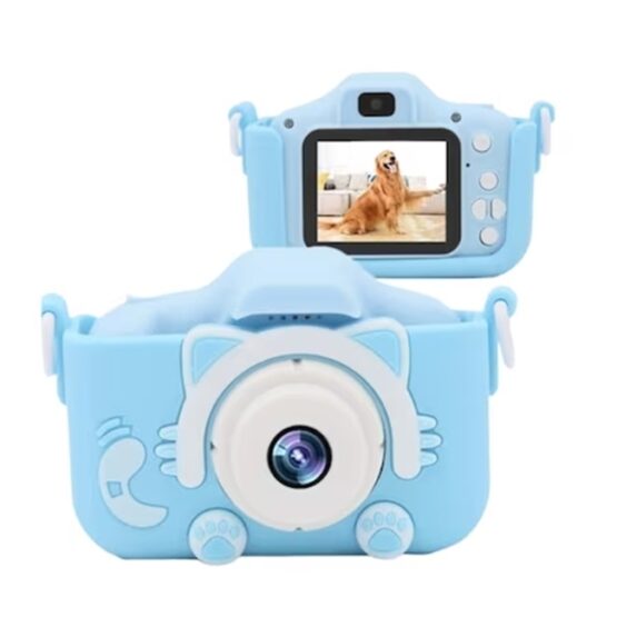Aparat foto pentru copii cu SD card 16 GB, Albastru Aparat foto pentru copii cu SD card 16 GB, Albastru