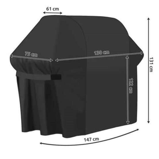 Husa protectie gratar, impermeabila, 95 x 100 x 60 cm, Negru Husa protectie gratar, impermeabila, 95 x 100 x 60 cm, Negru