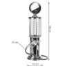 Dozator pentru bere, capacitate 1L, Argintiu Dozator pentru bere, capacitate 1L, Argintiu