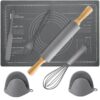 Set ustensile de silicon pentru prepararea prajiturilor, 6 piese Set ustensile de silicon pentru prepararea prajiturilor, 6 piese