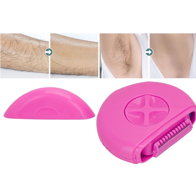 Set rola din jad si epilator 3 in 1, Roz