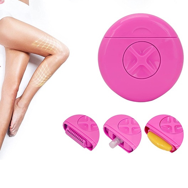 Set rola din jad si epilator 3 in 1, Roz