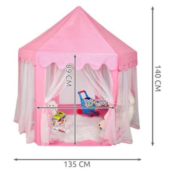 Cort de joaca tip castelul printesei, 135 x 140 cm