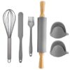 Set ustensile de silicon pentru prepararea prajiturilor, 6 piese Set ustensile de silicon pentru prepararea prajiturilor, 6 piese
