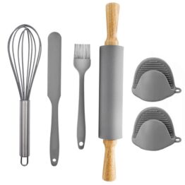 Set ustensile de silicon pentru prepararea prajiturilor, 6 piese