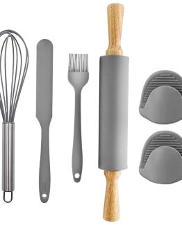 Set ustensile de silicon pentru prepararea prajiturilor, 6 piese