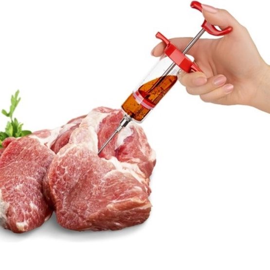 Set seringa pentru marinat carne, reutilizabil, Rosu Set seringa pentru marinat carne, reutilizabil, Rosu