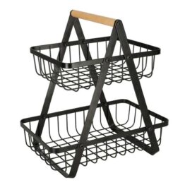 Cos fructe cu 2 etaje, minimalist, 27 x 17 x 29.5 cm