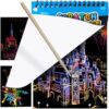 Set 10 planse razuibile, creion din lemn inclus Set 10 planse razuibile, creion din lemn inclus