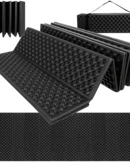 Saltea pliabila cu spuma, 180 x 60 x 2 cm, Negru