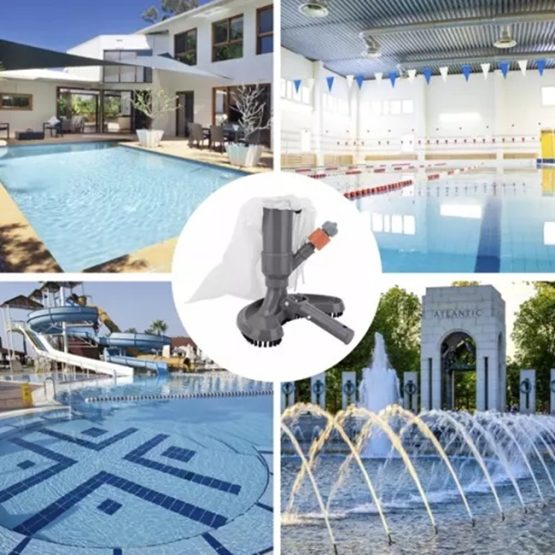 Aparat curatare podeaua piscinei, usor de folosit, Gri Aparat curatare podeaua piscinei, usor de folosit, Gri