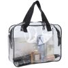 Set 3 organizatoare cosmetice calatorii, Transparent
