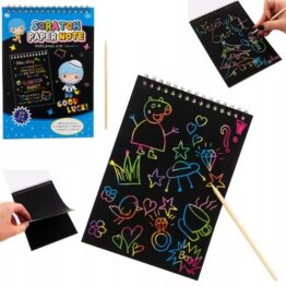 Set 10 planse razuibile, creion din lemn inclus Set 10 planse razuibile, creion din lemn inclus
