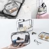 Set 3 organizatoare cosmetice calatorii, Transparent