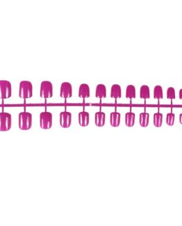 Set 24 tipsuri unghii picioare Magenta