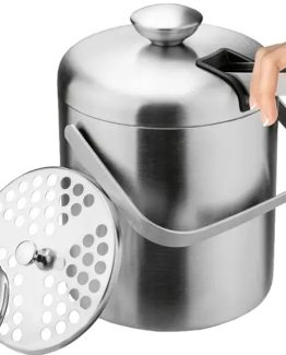 Recipient pentru cuburi de gheata, capacitate 1.3 l, Argintiu