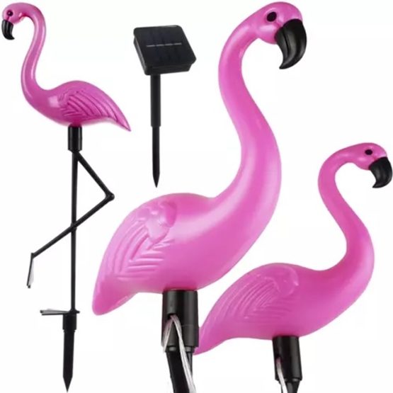 Set 3 lampi solare gradina model flamingo 52 cm Set 3 lampi solare gradina model flamingo 52 cm
