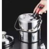 Recipient pentru cuburi de gheata, capacitate 1.3 l, Argintiu