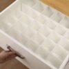 Set 4 separatoare pentru organizare sertare, Alb