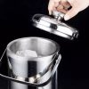 Recipient pentru cuburi de gheata, capacitate 1.3 l, Argintiu