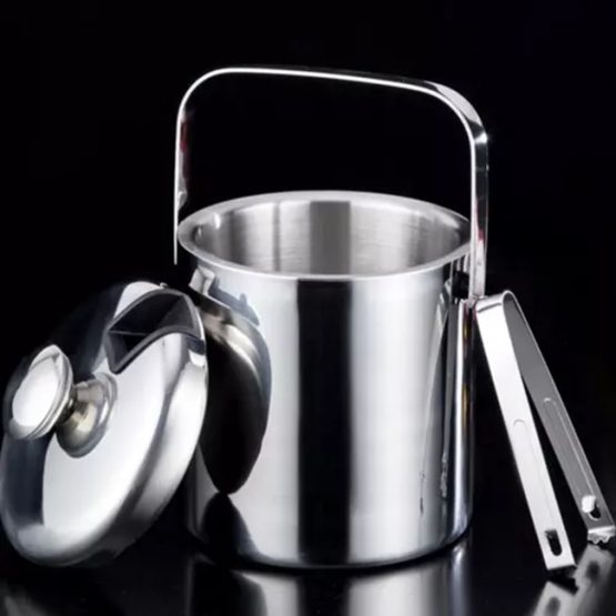 Recipient pentru cuburi de gheata, capacitate 1.3 l, Argintiu