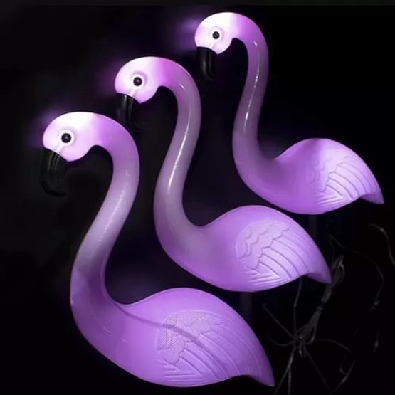 Set 3 lampi solare gradina model flamingo 52 cm Set 3 lampi solare gradina model flamingo 52 cm