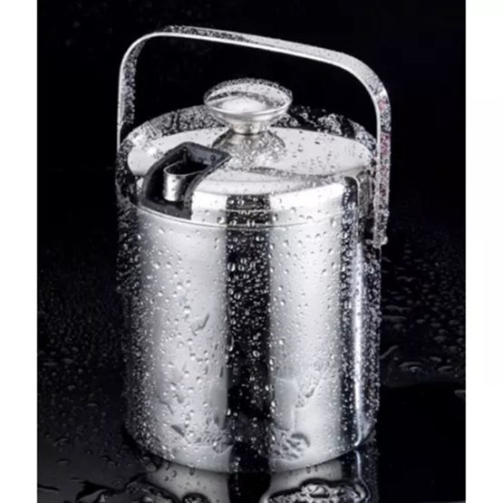 Recipient pentru cuburi de gheata, capacitate 1.3 l, Argintiu