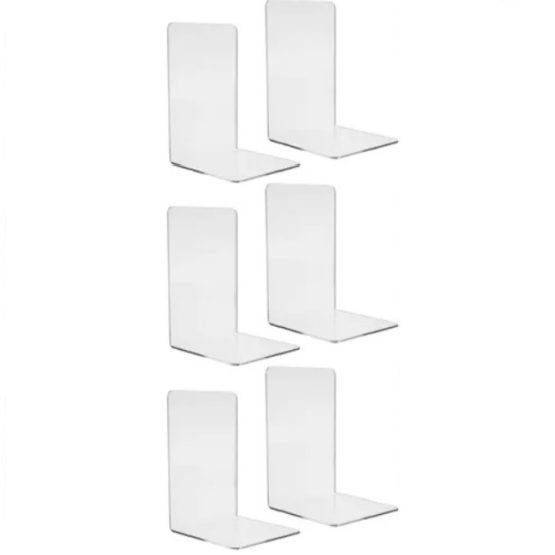 Set 6 suporturi carti 18.5x12x12 cm Transparent