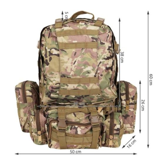 Rucsac tip militar pentru baieti Camuflaj