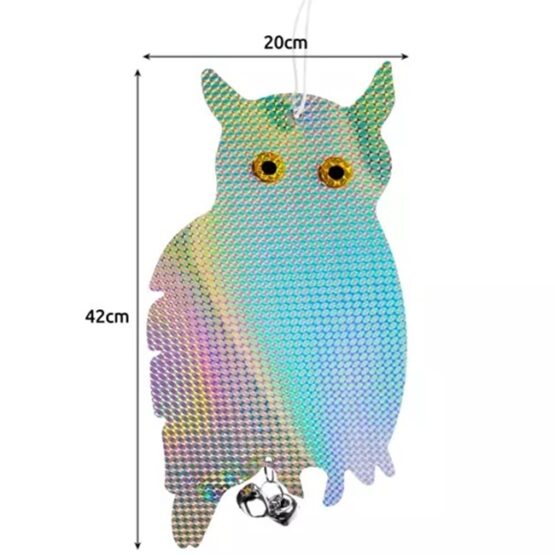 Bufnita reflectorizanta anti pasari 42x20cm Holografic