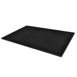 Suport pentru uscarea vaselor silicon 40x30 cm Negru