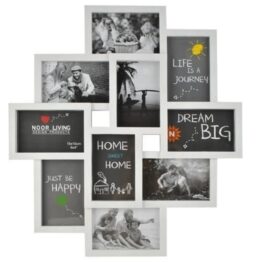 Rama decorativa tip colaj foto 10 poze 10x15 cm Alb Rama decorativa tip colaj foto 10 poze 10x15 cm Alb