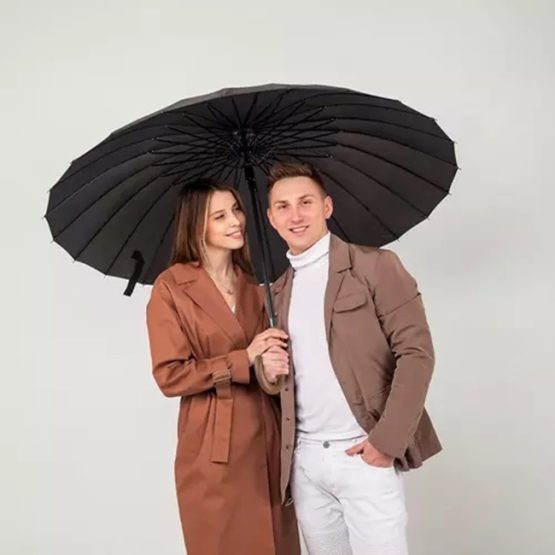 Umbrela de lux pentru 2 persoane panza 350T Negru