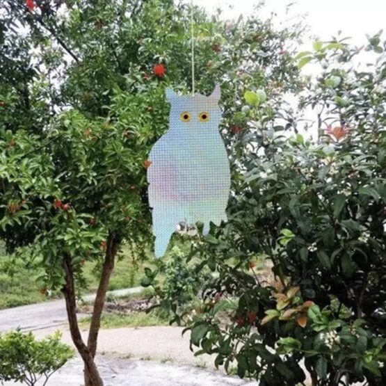 Bufnita reflectorizanta anti pasari 42x20cm Holografic