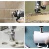 Set 10 burghie diamantate pentru gaurirea placilor Set 10 burghie diamantate pentru gaurirea placilor