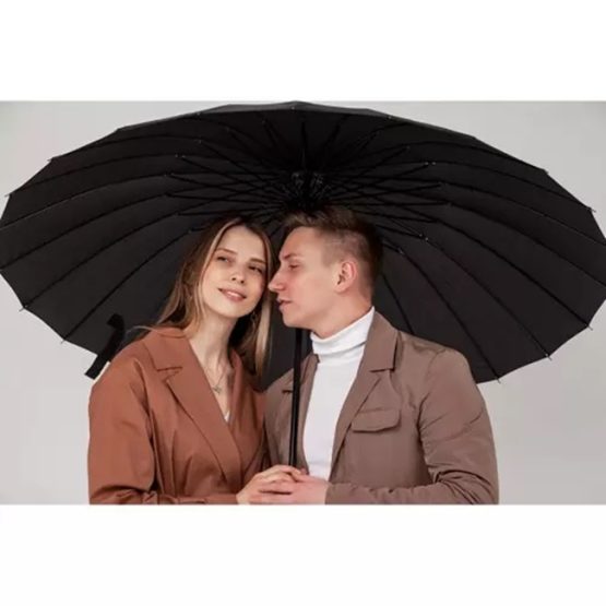 Umbrela de lux pentru 2 persoane panza 350T Negru