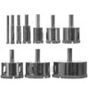 Set 10 burghie diamantate pentru gaurirea placilor Set 10 burghie diamantate pentru gaurirea placilor