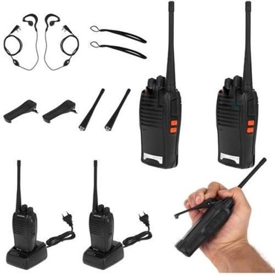 Set 2 statii walkie talkie 6 km Negru Set 2 statii walkie talkie 6 km Negru