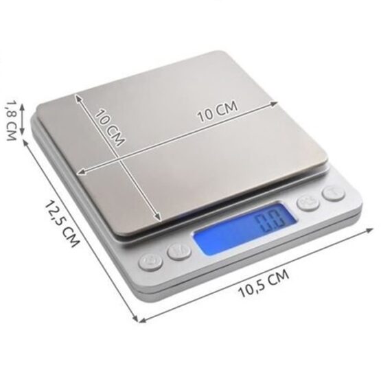 Cantar electronic de bucatarie 2 kg Argintiu