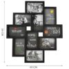 Rama decorativa tip colaj 10 poze 10x15 cm Negru Rama decorativa tip colaj 10 poze 10x15 cm Negru