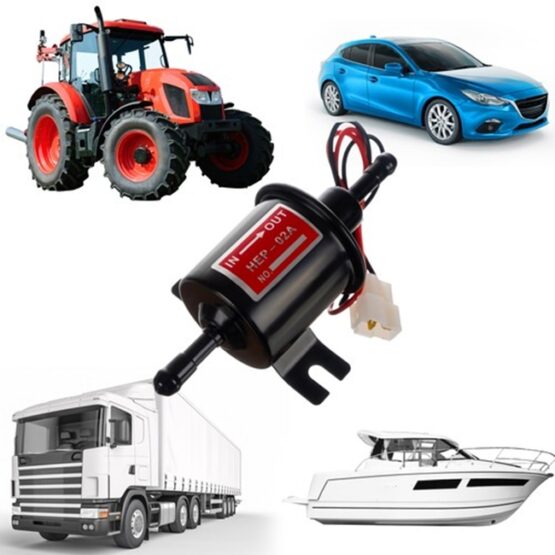 Pompa electrica pentru combustibil 12 V Negru