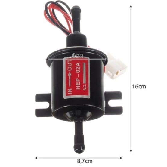 Pompa electrica pentru combustibil 12 V Negru