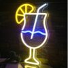 Semn LED Cocktail, decor bar, petreceri, Galben Semn LED Cocktail, decor bar, petreceri, Galben