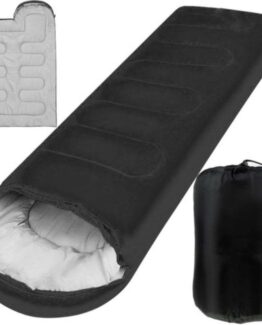 Sac de dormit 2 in 1, impermeabil, Negru / Gri
