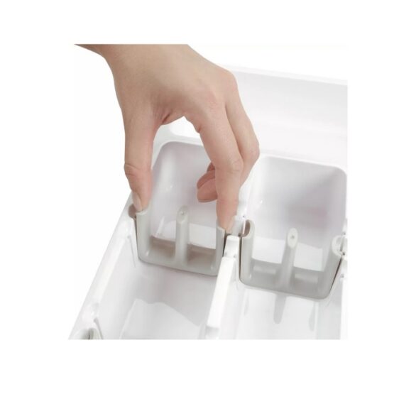 Organizator tacamuri si ustensile 24x41x38 cm Alb