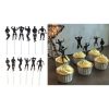 Set 6 scobitori stripperi prajituri, 18 +, Negru / Auriu