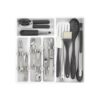 Organizator tacamuri si ustensile 24x41x38 cm Alb