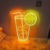 Semn LED, Limonada, decor bar, petreceri, Galben Semn LED, Limonada, decor bar, petreceri, Galben