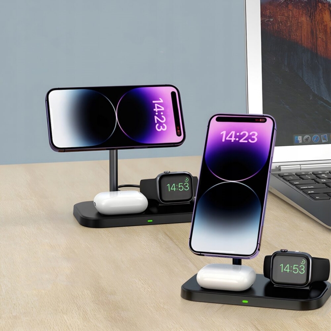 Statie de incarcare wireless fast charge, USB C